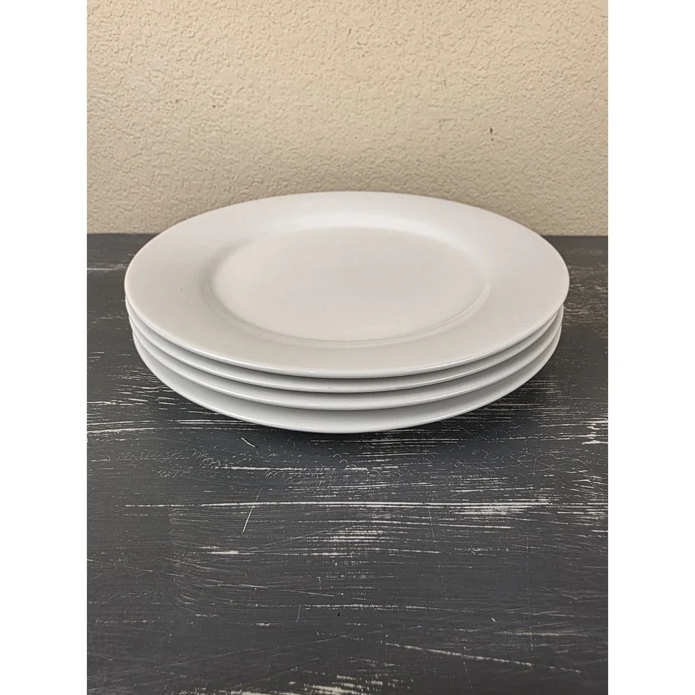 4 Crate & Barrel Aspen White 8 3/8